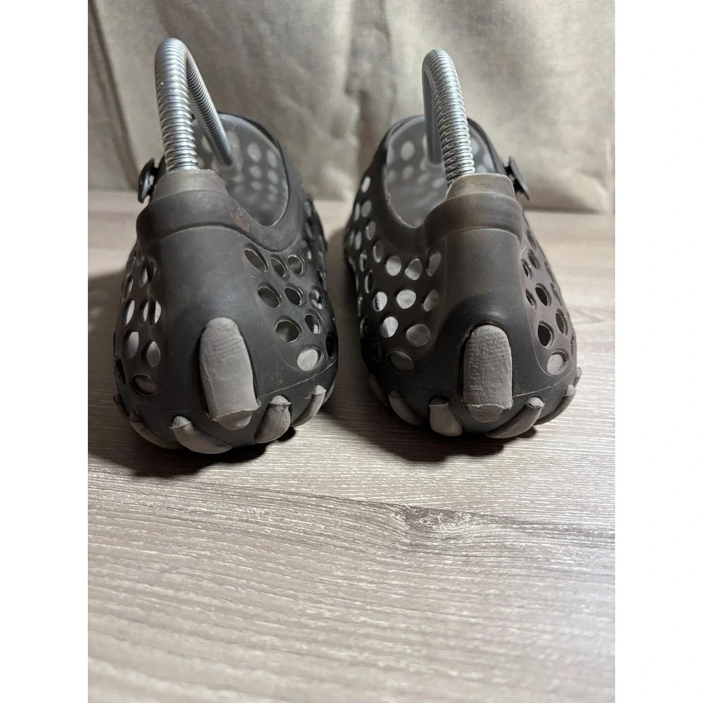 TF Water Shoes Mens 8 Womens 9.5 Gray Perforated Slip On Beach Clogs EU 41